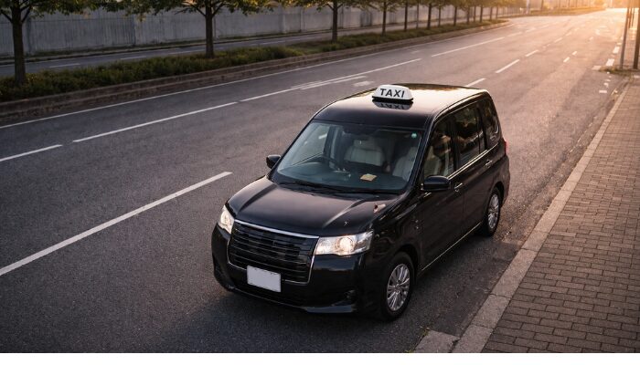 保証給終了後の働く環境をイメージさせるタクシー車両の写真