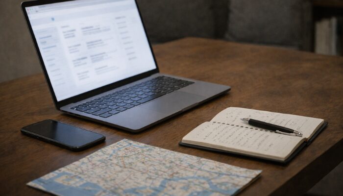 未経験歓迎のタクシー求人を複数の方法で探しているイメージ