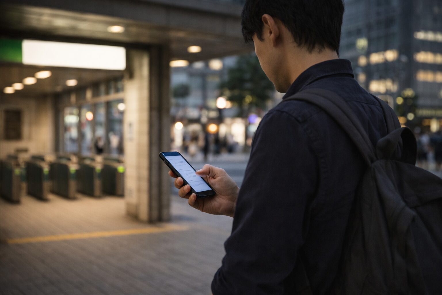 東京で未経験歓迎のタクシー求人を探している40代男性のイメージ